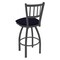 Holland Bar Stool Co 30" Swivel Bar Stool, Pewter Finish, Canter Twilight Seat 81030PW002 - alternate 3